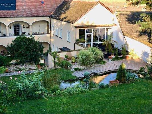 Blick vom oberen Garten