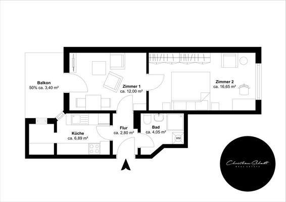 R.-Breitscheid-Str. 4, 1. OG links - Etage 1, Ansicht 1, Schnitt 1, Einheit 1 - 8HP4AY