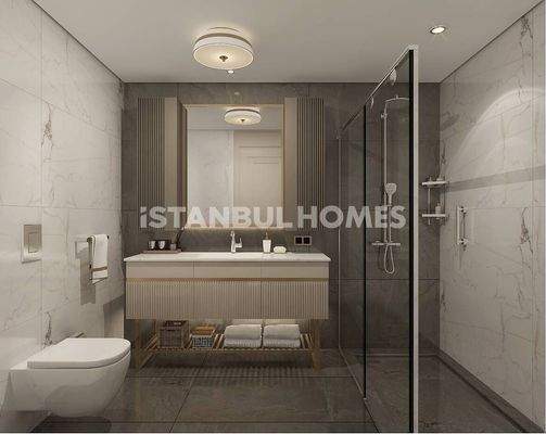 Stylish Apartments in a Project with Amenities in Sariyer Istanbul