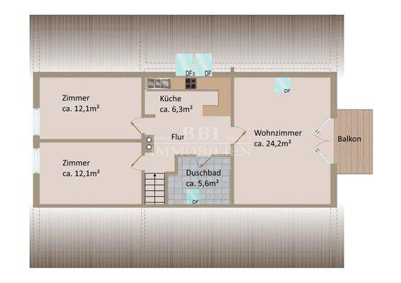 Grundriss Obergeschoss