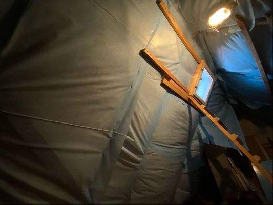 Gedämmter Dachboden