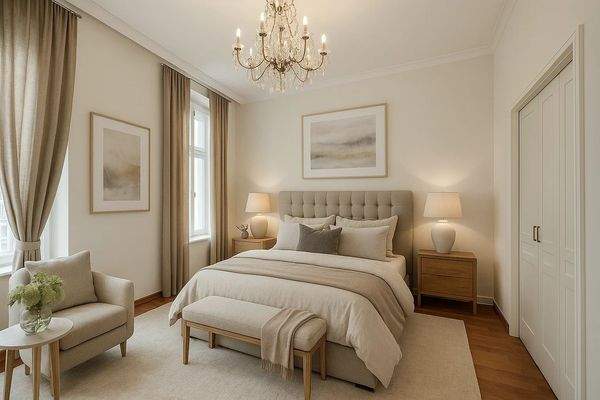 Master Bedroom mit begehbarem Kleiderschrank HP Visualisierung 