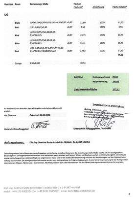 Wohnflächenberechnung S2