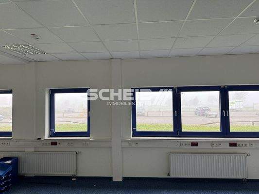 Sicht auf die Stellplätze