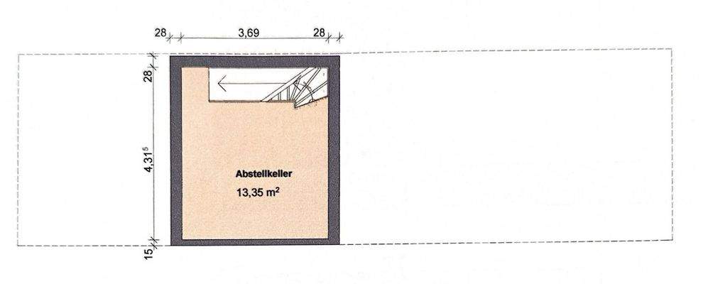 Grundriss KG mit Anbau