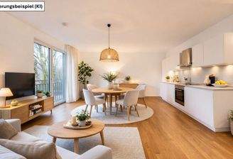 Möblierungsvorschlag Wohnen/ Kochen/ Essen