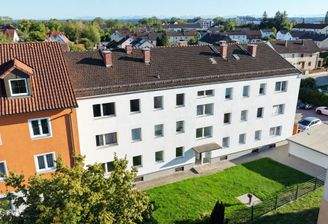 Blick zum Anwesen