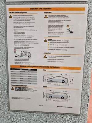 Beschreibung Maße Doppelparker