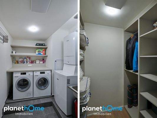 Wirtschaftsraum u. Schrankraum