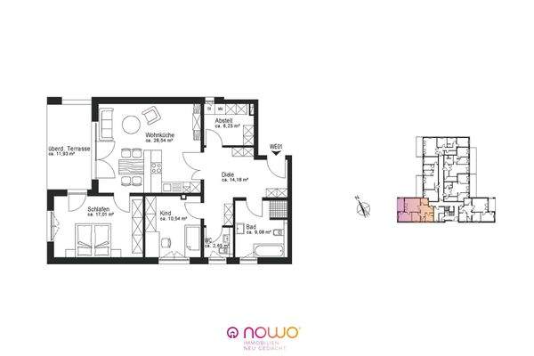 Grundriss Whg. 1, EG links