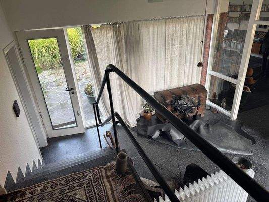 .....von der Schlafebene auf die Terrasse