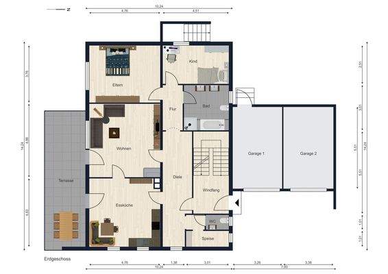 Grundrisse Erdgeschoss