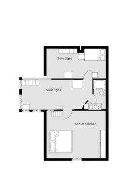 Grundrissskizze Obergeschoss