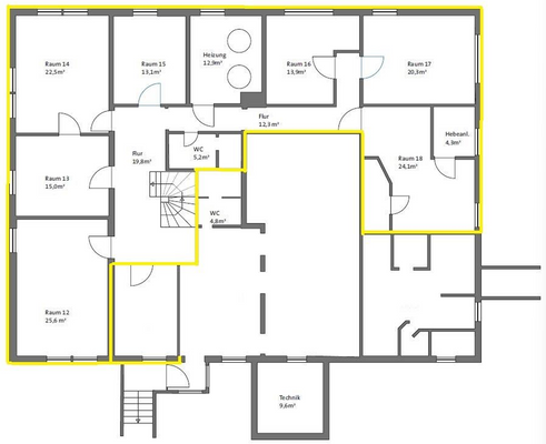 Grundriss Souterrain 
