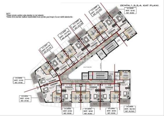 Elegant Design Flats in a Complex in Alanya Antalya