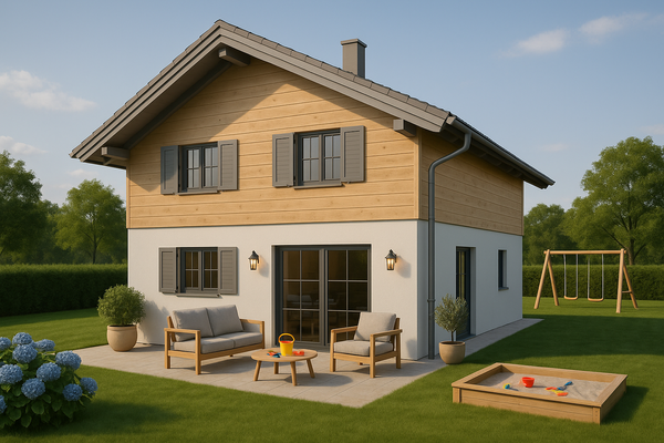 Musterbeispiel mit Holzverschalung