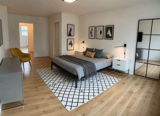 Zimmer 2 mit Zugang Tiefgarage - (KI generiert)