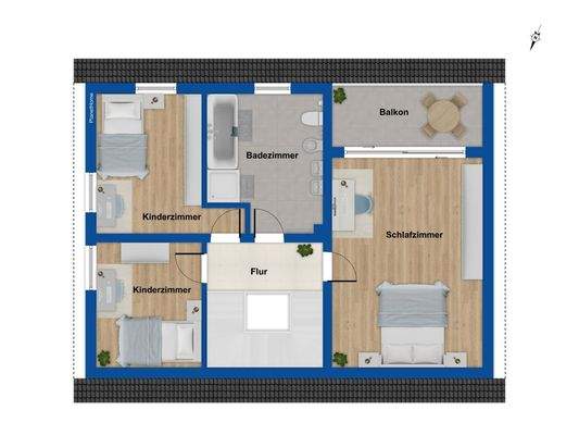 Grundriss Obergeschoss