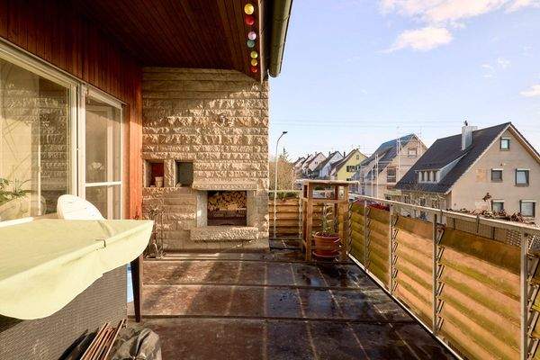 Blick auf die Terrasse