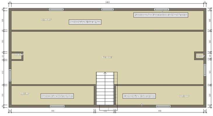 Grundrissskizze Dachgeschoss
