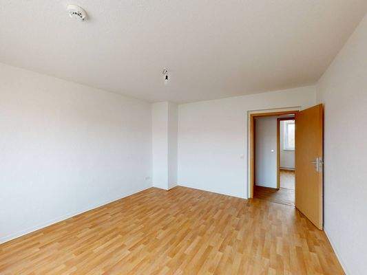 Ansicht II: Wohn- und Esszimmer