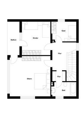 Grundriss Obergeschoss