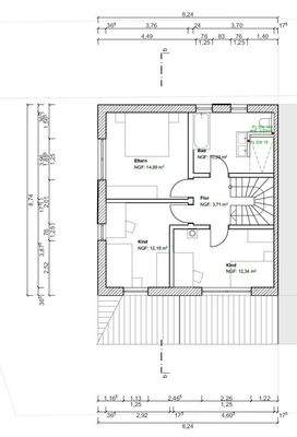 Grundriss Obergeschoss