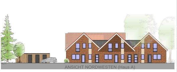 Ansicht Nordwesten (Haus A)