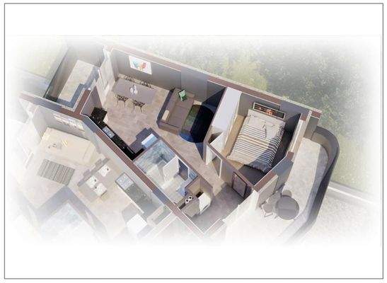 Kreta – Chania-Lentariana: Moderne Neubauwohnung mit einem Schlafzimmer zu verkaufen