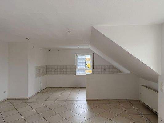 Wohnzimmer, offene Küche