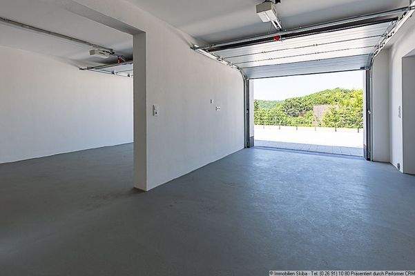 Blick aus der Garage