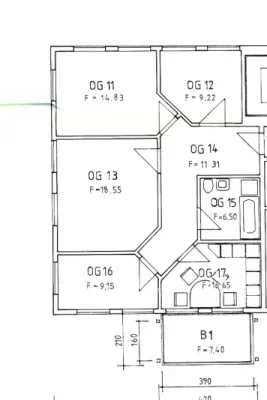 4-Raum-Wohnung Grundriss