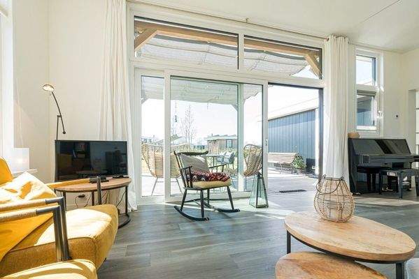 Luxe Woonkamer Duinvilla Schouwen Duin Extra Hoog 