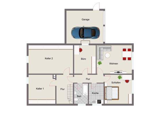 Grundriss KG (Abb. ähnlich)