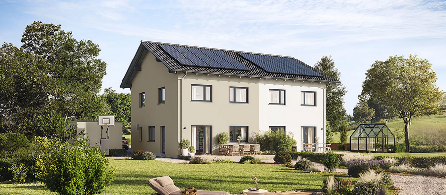 So könnte Ihre Doppelhaushälfte aussehen