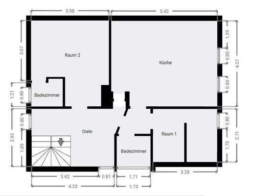 Grundriss OG Vorderhaus