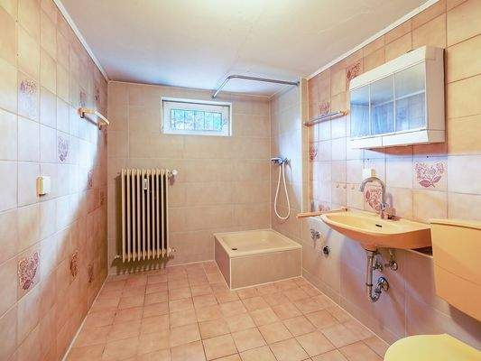 Tageslichtbad im Untergeschoss