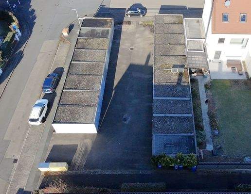 Luftaufnahme vom Garagenhof