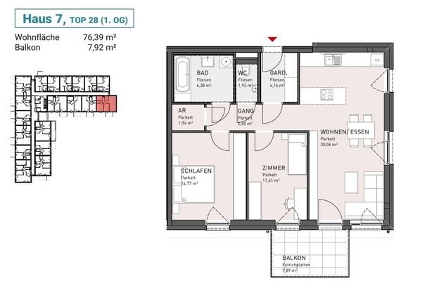 Haus 7, Top 28 (1.OG)