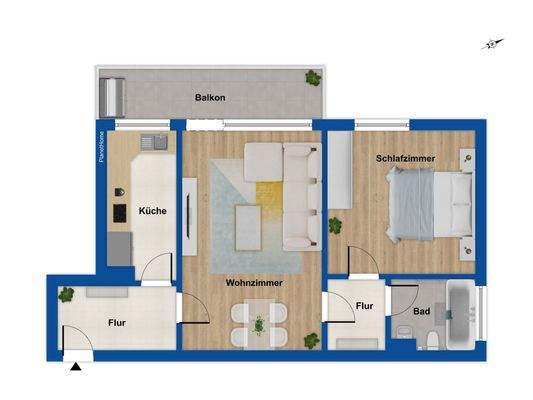 Grundriss 5. Obergeschoss