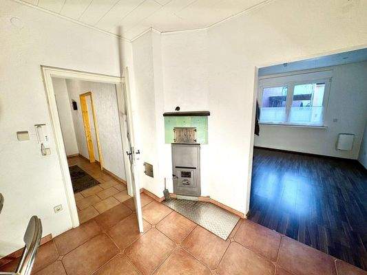 Kachelofen in der Küche