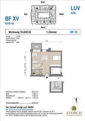 Grundriss WE 62 Baufeld XV 