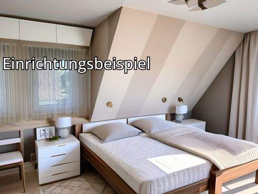 Beispiel Schlafzimmer Dachgeschoss