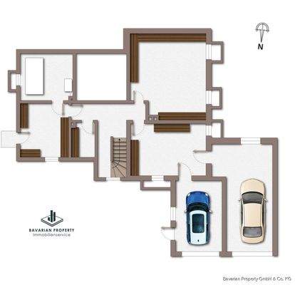 Grundriss Keller (Gestaltungsbeispiel)