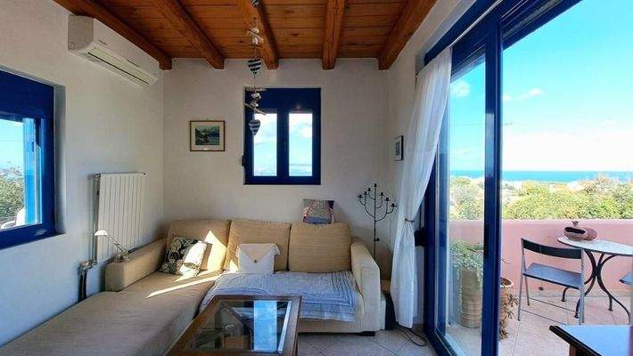 Ferienhaus mit 2 Schlafzimmern und atemberaubender Aussicht in Plaka