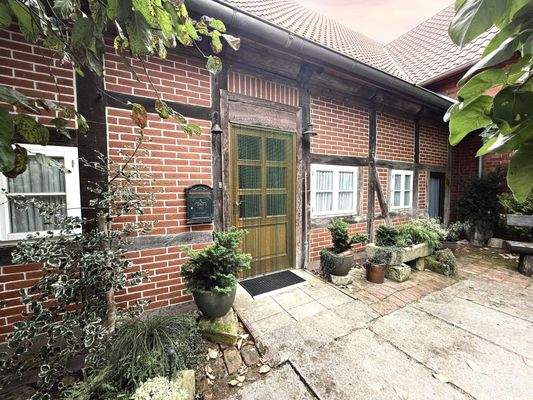 Eingangsbereich Haus Rückansicht