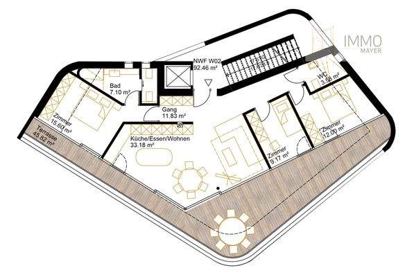 Plan 1. Obergeschoss RM612_3
