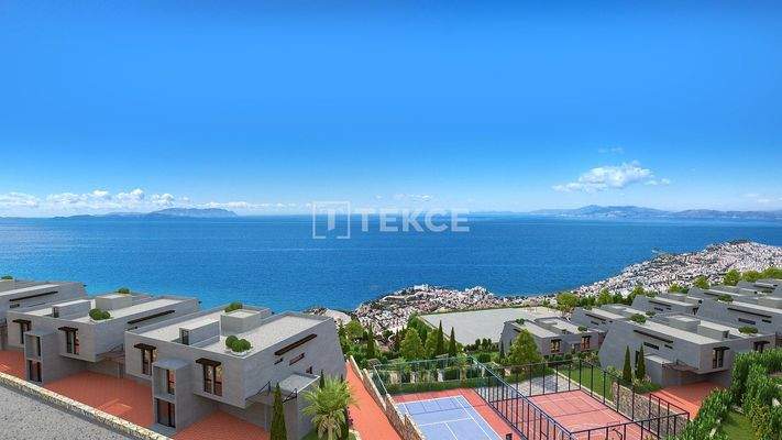 Flats in a Compound With Unblocked Sea Views in Kuşadası Turkey