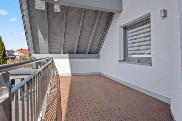 Balkon mit Westausrichtung