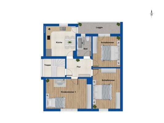 Grundriss Obergeschoss